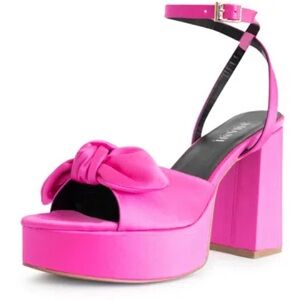 Vibrant Pink Platform Sandals - Smash